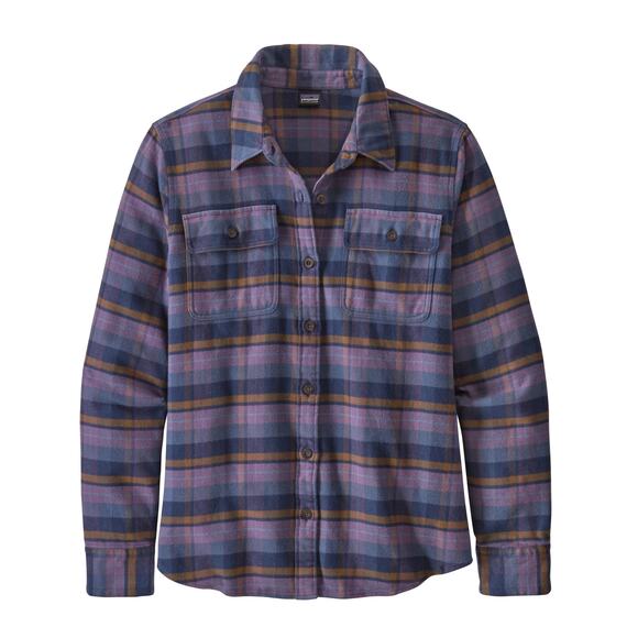 Patagonia W's Long-Sleeved Fjord Flannel Shirt - Picture 1 of 5
